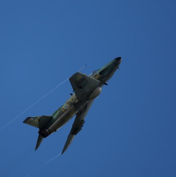 J 32 Lansen under kraftig stigning