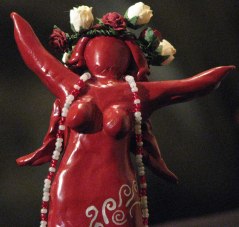 Blodeuwedd, en av mina skulpturer