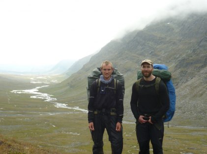 Jag & Dan vid Tjäktjapasset (ca 1100m ö.h.)