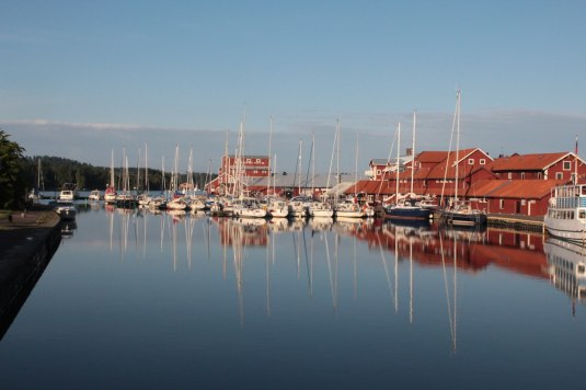Motala hamn i augusti 2010.