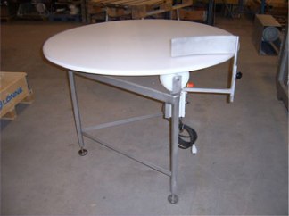 Roterande bord med skiva