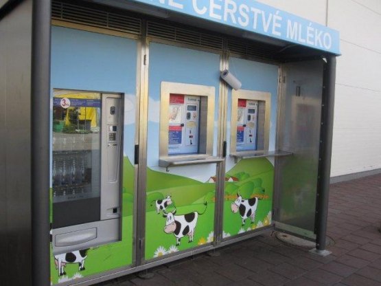 Milk-machine in Czechia. Photo Torun Ekstrand
