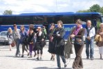The bus arrives in Karlshamn at the University Östra Piren Foto Torun Ekstrand