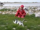 Lyckat familje fiske