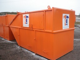 12m³ täckt miljöcontainer