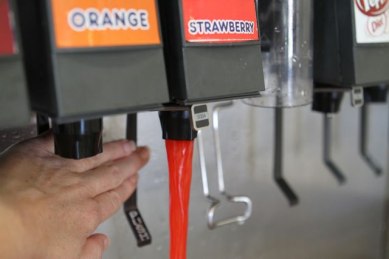 Fanta strawberry with RED40