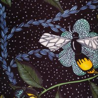 detalj "bugs black dots" (sammet)