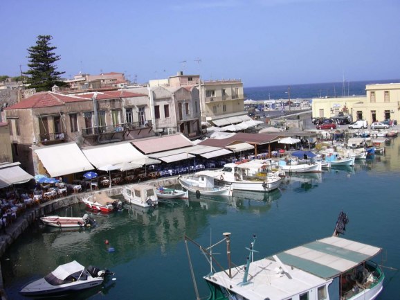 Venetianska hamnen i Rethymnon