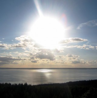Solnedgång vid Vättern