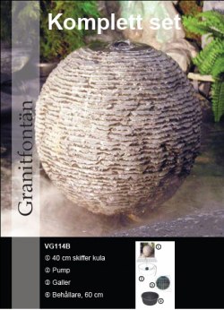 Art,nr: VG114B. Granitfontän 40cm /1st