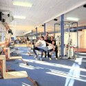 RÖRANDE XTRAMTRL 1981-39,gymmet klart för drabbning,Bengt Bobo Holmqvist,jJan Malmqvist,Jörgen Carlberg,Johnny Melander,Mats Nilsson(liggande)