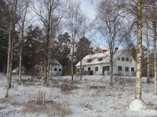 krokströmmen hus vinterbild