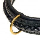 Halsband flätat svart 2