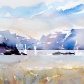 Stiltje på fjorden