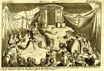Fête de la Raison (Festival of Reason), Notre Dame, Paris, 1793