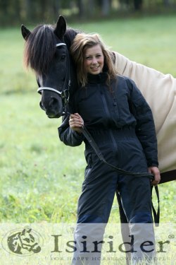 Isirider med Johanna och Svartur
