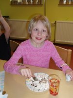 Matilda tyckte tårtan var mumsig!