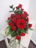 Nr 12. Röda Nejlikor & röda Gerbera är fint (ca. 550 kr)