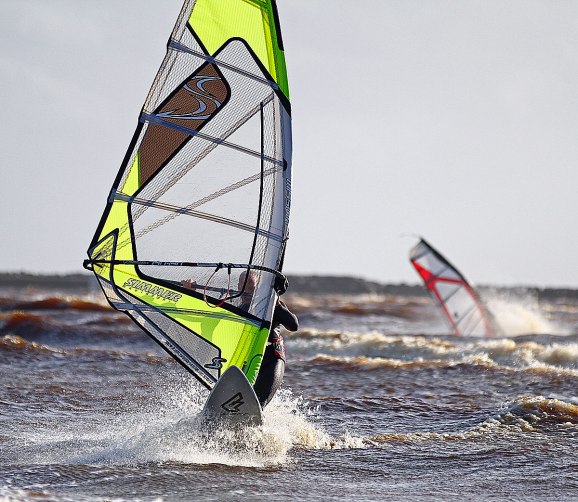 Vindsurfing på V Stranden