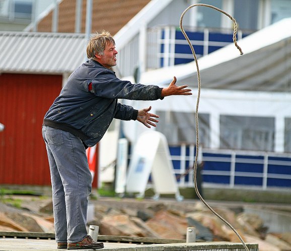 Det är inte ofta man får actionbilder på den här mannen!!