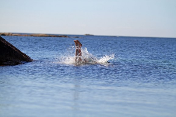 Bad på Hallands Väderö