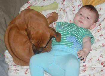 Lani 8 weeks old and Emmie 3 months old!