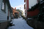 De vackra omgivningarna i kvarteren runt kyrkan. Foto: Martina Karlsson 