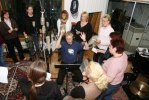 Inspelning! Foto Martina Karlsson 