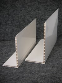 Stamledningsprofil L - profil vit 3m längd