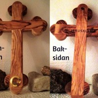VIA DOLOROSA. Väggkors i olivträ, de 14 stationernas kors