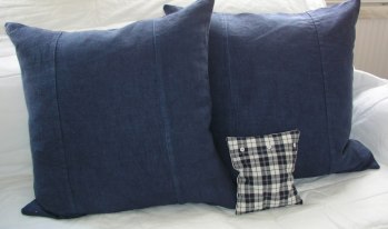 Kuddar av armens vintage linne