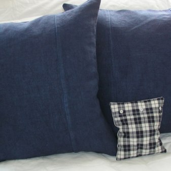 Kuddar av armens vintage linne