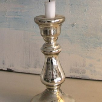 Ljusstake i fattigmanssilver