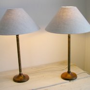 Vintage Lampfötter 2 st