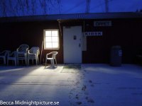 Tidig morgon. Endast i köket är man vaken!