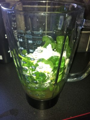 Ner med allt i mixern