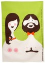Handduk "Blossom & Bill" Bomull/Lin 47*70 cm Grön