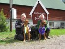 Chimme och Cenna med sina fina rosetter