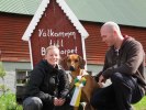 Enzi med sin championrosett