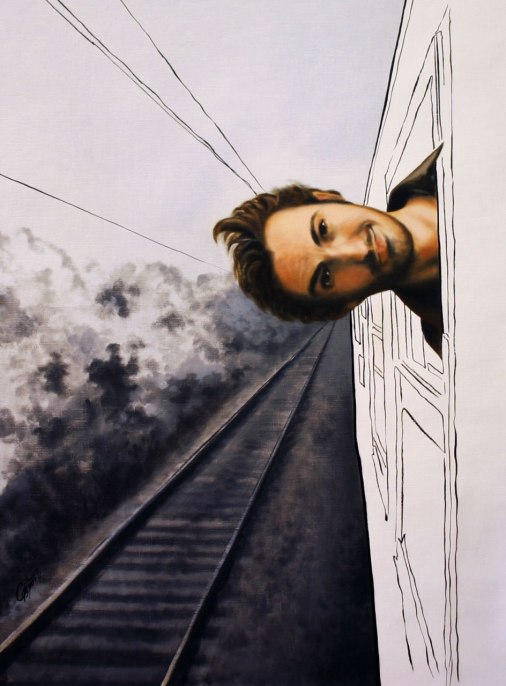 Oilpainting "Different point of view" 68x90cm