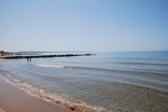 Stranden vid Porto Palo