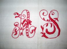 Snyggt Monogram i Rött!