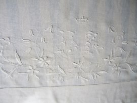 Ett Bröllopslakan från 1892 i Finaste Linne!