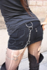 Skullstar mini skirt back