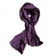 Jerseyscarf lila eller duvblå av  bambu/hampa.