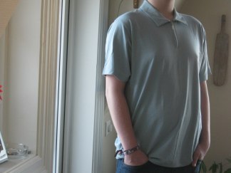 Gråblå bambupikè stl S