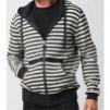 Bambuhoodies mörkt marinblå och randiga