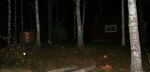 En härlig upplevlese att kliva ner i ett varmt bad när mörkert faller och tystnaden lägger sig över skogen! Klicka för att se bilden i större format!
