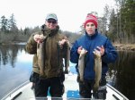 Mats och Jesper är två vana fiskare från Sankt Annas Skärgård som uppskattade fisket i Dalälven. Klicka på bilden för att se den i större format!