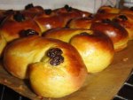 Lussebullar till våra premiärgäster! Klicka på bilden för att se de smaskiga bullarna i större format!